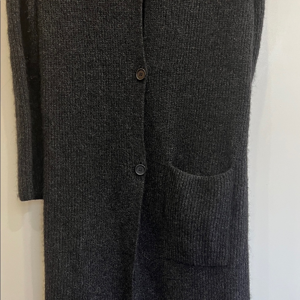 COS Charcoal long Knit Cardigan - Picture 4 of 8